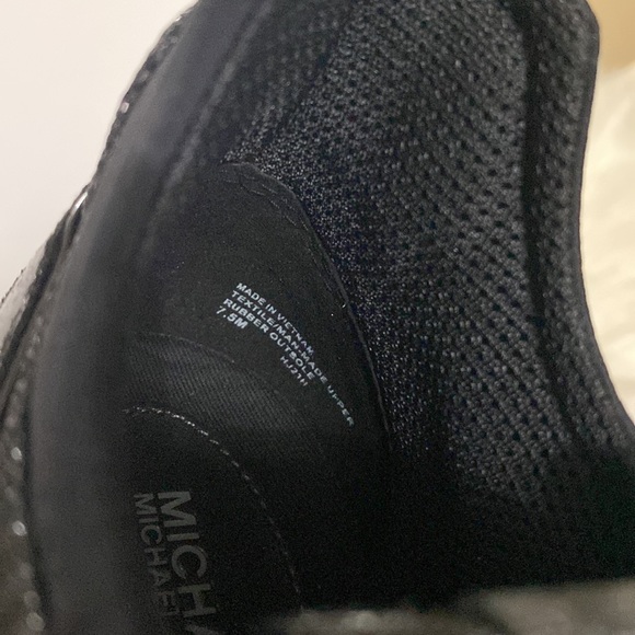 NWT Michael Kors Muse Trainer Glitter Chain Mesh Shoes - Picture 13 of 14